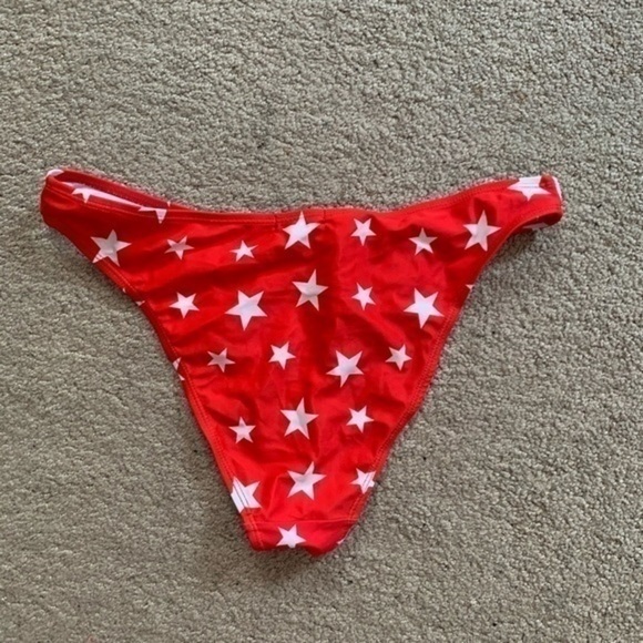 Nasty Gal Red and White Star Swim Bottom Size 6 - Picture 5 of 6